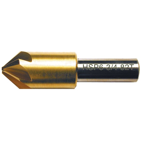 Stm 14 82Deg 6Flute TiN Coated Premium M42 Cobalt Countersink 121376